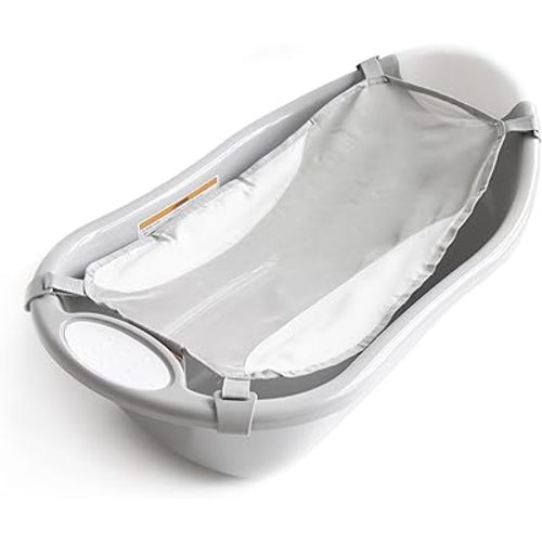 Regalo Baby Basics Infant Bath Tub, Includes Air Mesh Sling, Adjustable As Your Baby Grows, Drying Hook for Easy Clean