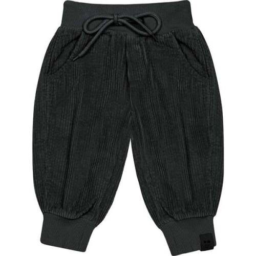 Baby Corduroy Joggers, Black - OMAMImini | Maisonette