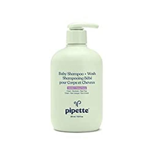 Amazon.com : Pipette Baby Shampoo and Body Wash - Vanilla + Ylang Ylang, Tear-Free Bath Time, Hypoallergenic, Moisturizing Plant-Derived Squalane, Non-Toxic, Sulfate Free, 11.8 fl oz : Health & Household
