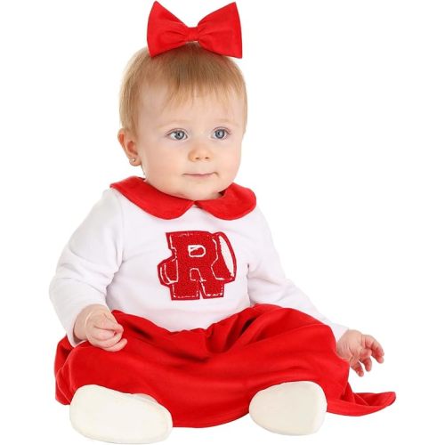 Officially Licensed Infant Cheerleader Costume from Grease: Rydell High in Cuddle-Plush Material