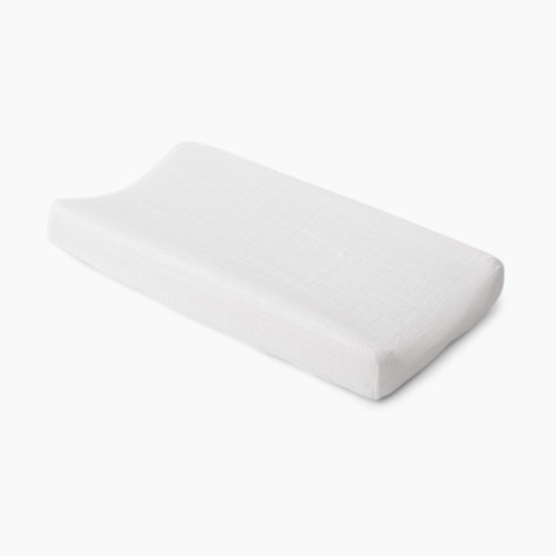 Little Unicorn Cotton Muslin Changing Pad Cover - White