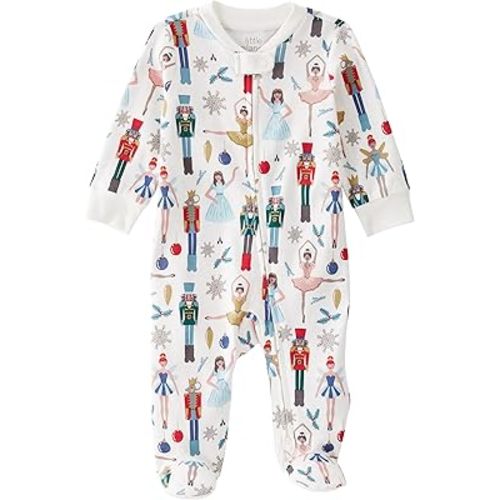 little planet by carter's Neutral Sleep and Play made with Organic Cotton, Nutcracker, 9M