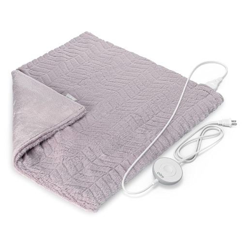 Pure Enrichment PureRadiance Ultra-Wide Heating Pad - 6 Heat Settings, Soft Faux Fur, 20" x 24", Machine Washable