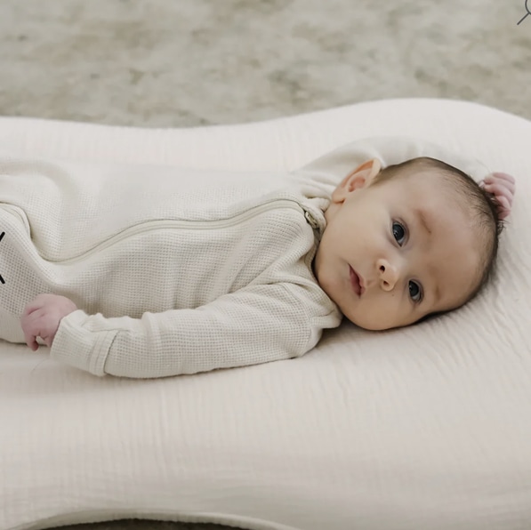 Lounger Curve + Muslin Cover Set | Natural