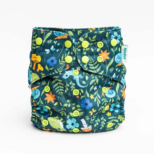 Patterned Pocket Cloth Diaper with Athletic Wicking Jersey