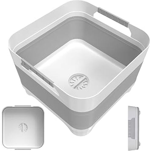 Wash Basin for Baby Bottles, Foldable, Versatile Wash Tub for Kitchen, RV, Outdoor Camping Sink, Sturdy & Easy to Clean
