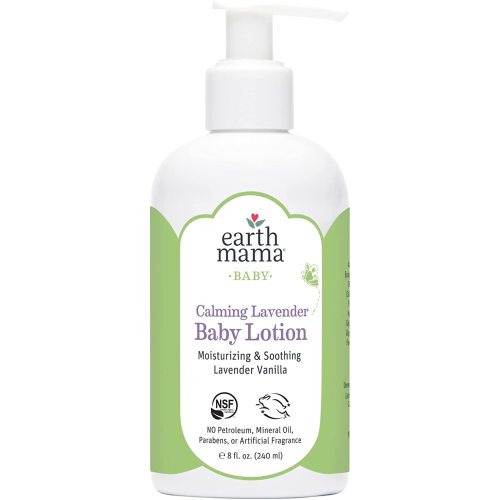 Earth Mama Calming Lavender Baby Lotion with Organic Calendula, 8-Fluid Ounce (Packaging May Vary) - 8 Fl Oz (Pack of 1)