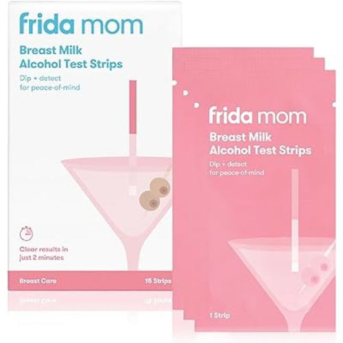 Alcohol Detection Test Strips for Breast Milk - at Home or On The go Peace of Mind in 2 Minutes - 15 ct