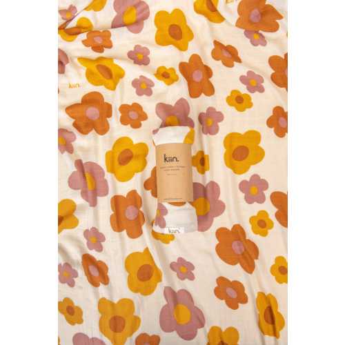 Organic Muslin Swaddle Colour - Bloom or rainbow