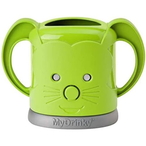 InchBug Pouch Holder No Squeeze, Reusable Drink Holder for Kids, Toddler and Babies | BPA-Free & Squeeze-Proof Cup Holder for Juice Boxes, Food Pouches | Dishwasher Safe, Lime