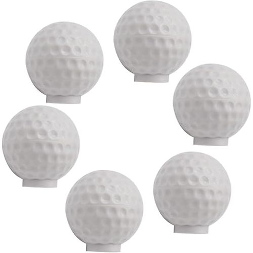 Set of 6 Golf Ball Drawer knobs, Ball Sports Party Theme Home Decor, Drawer Pulls Handles for Dresser Cupboard Wardrobe Cabinet Kitchen Knobs (Golf Ball)