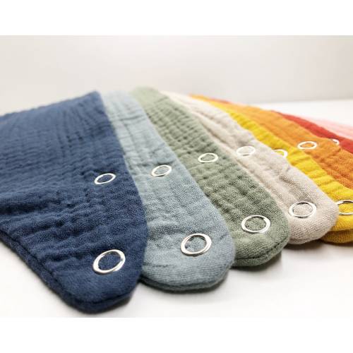 Absorbent Dribble bibs. Baby Bandana bibs Baby burp cloth. Organic Baby shower gift from organic cotton and waterproof terry