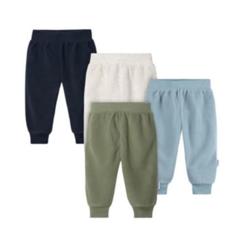 Baby Boys Baby Fleece Pants, 4-Pack