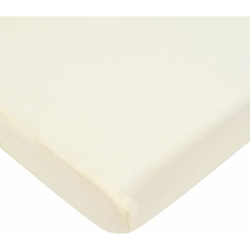 American Baby Company Fitted Pack N Play Playard Sheet 27" x 39", Soft Breathable Neutral 100% Cotton Jersey Pack and Play Sheet, Cream, for Boys and Girls, Fits Most Mini Crib Mattresses