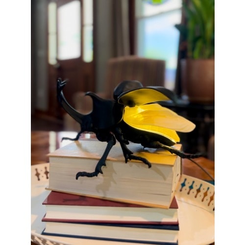 Rhinoceros Beetle Lamp, Rhino Beetle Lamp, Entomology Decor, 3D Printed Bugs, Insect Decor, Spooky Decor