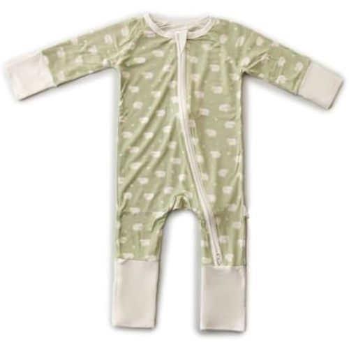 Ultra-Soft Convertible Baby Romper - Gender Neutral Baby Clothes with 2-Way Zipper, Footless Onesie and Sleepwear, Unisex
