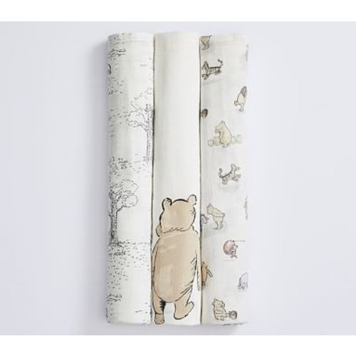 Disney's Winnie the Pooh Organic Muslin Swaddle Set of 3