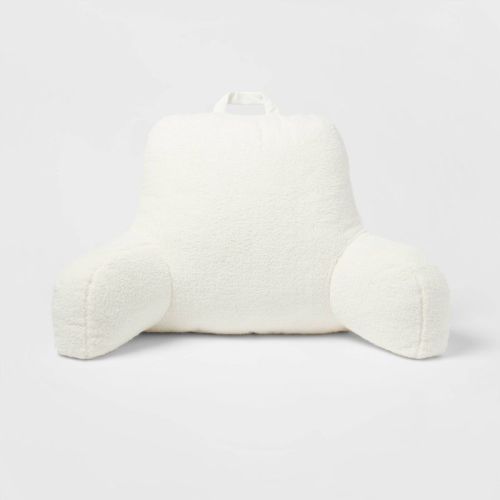 Faux Shearling Bed Rest Pillow Cream - Room Essentials™