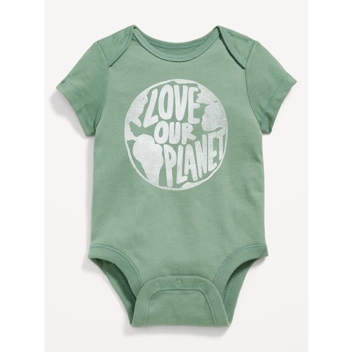 12-18 Months: Matching Unisex;Love Our Planet; Graphic Bodysuit for Baby