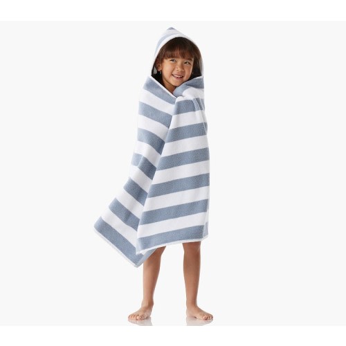 Rugby Stripe Kid Hooded Towels