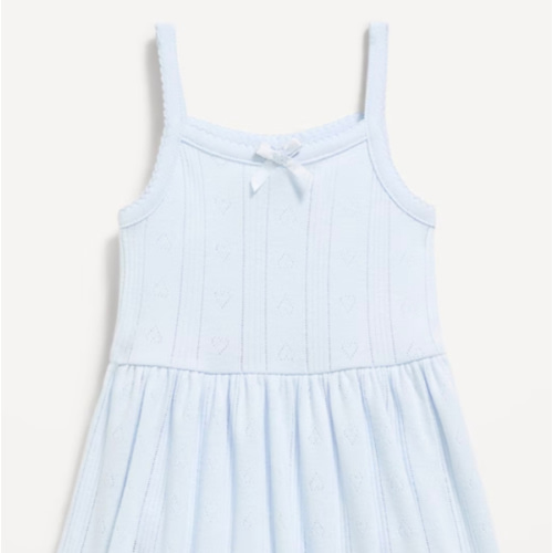 Printed Pointelle-Knit Bodysuit Dress for Baby