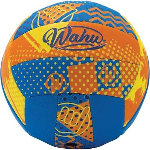 Wahu 100% Waterproof All-Purpose Pool Ball for Beach Volleyball, Soccer, and More, 6.5" Round Water Ball for Beach and Pool Sports Games