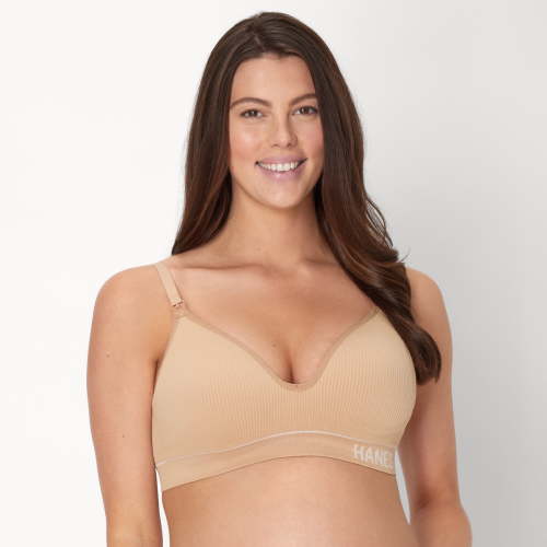 Hanes Women's Maternity Contour Nursing Bralette, Style MAT004, Sizes up to 2XL