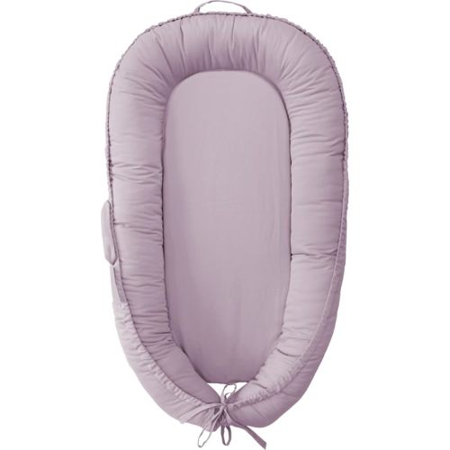Infant Lounger, Baby Nest Cover for Baby Girls & Boys, Newborn Essentials for Baby 0-12 Months, 100% Cotton Breathable, Co Sleeper for Baby in Bed (Golden_Brown) (Lavender Blush)