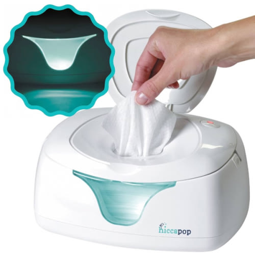 hiccapop Baby Wipe Warmer and Baby Wet Wipes Dispenser | Baby Wipes Warmer for Babies | Diaper Wipe Warmer with Changing Light