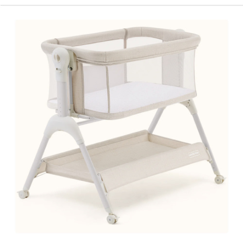 HARPPA Cuddly Sway | 3-in-1 Rocking Baby Bassinet & Bedside Sleeper with Anti-Reflux Mattress for Newborns | Attaches to Bed, Adjustable Height, Tool-Free Setup, Portable Wheels, CPSC Certified, Gentle Rocking Motion | Ideal for Infants, Safe Co-Sleeping
