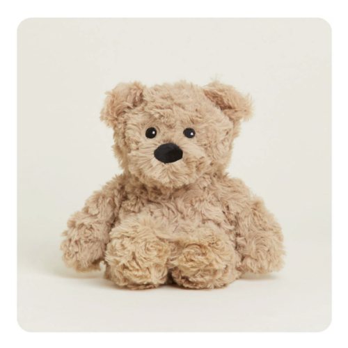 Brown Curly Bear Warmies Junior