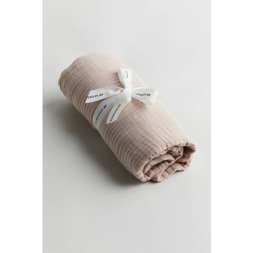 MUSLIN FITTED CRIB SHEET