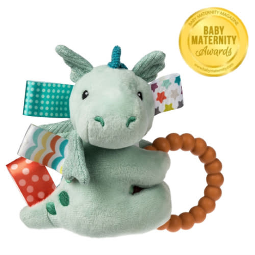 Taggies Drax Dragon Teether Rattle – 6″ – Mary Meyer Stuffed Toys