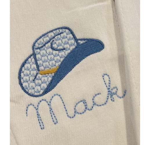 Cowboy Hat Porter Burp Cloth