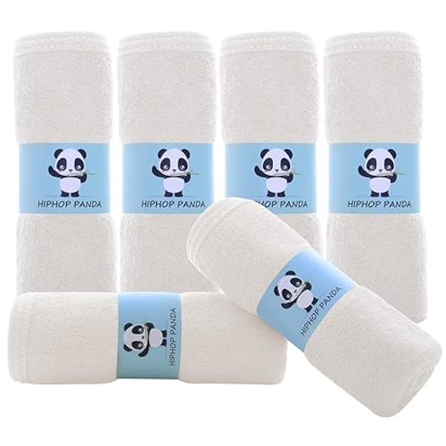 Baby Washcloth - Color: Ivory, 6 Pack