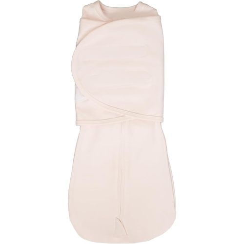 LullaBaby "Double Dream Swaddle: Exclusive Dual Wing Design, Pediatrician-Endorsed, Ultra-Soft Cotton, 0-2 Months, 6-14 lbs - Primrose Pink