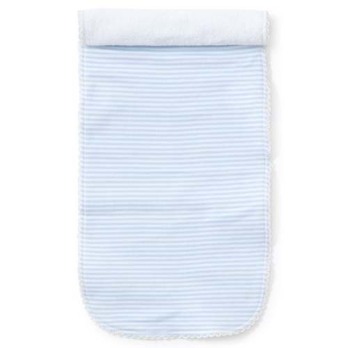 Simple Stripes Blue Burp Cloth