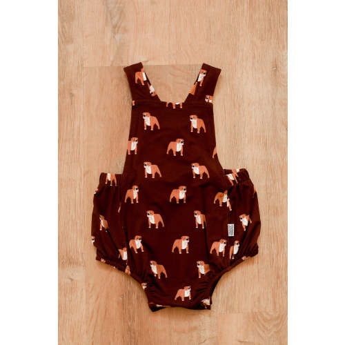 Maroon Bulldog Bamboo Sun Bubble with Adjustable Straps