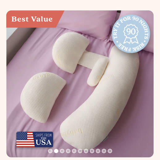 BLISSFUL SLEEP BUNDLE | Bub's Maternity Pillow™ + Full Body Attachment – babybub | Maternity & Beyond