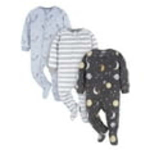 Gerber Baby and Toddler Neutral Microfleece Blanket Sleeper Pajamas, 3-Pack, Sizes 0/3M-5T