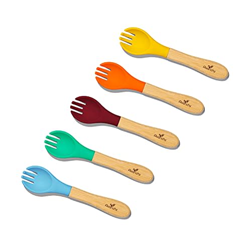 Grabease Baby And Toddler Self-feeding Utensils Spoon And Fork Set, Mint 3  Pcs : Target