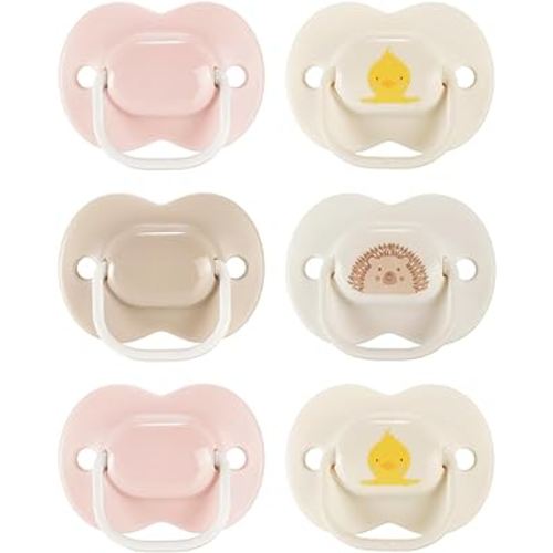 Tommee Tippee Anytime Pacifier, 0-6 Months, 6 Pack of Symmetrical, BPA Free Pacifiers