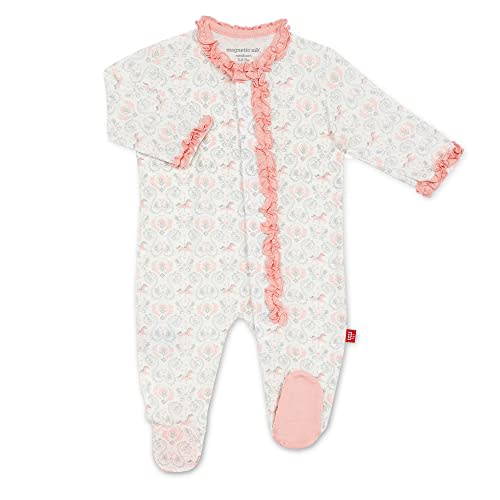 Magnetic Me Footie Pajamas Soft Modal Baby Sleepwear with Quick Magnetic Fastener | Boys and Girls Sleeper Preemie-24 Months