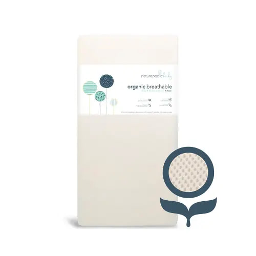 Breathable Organic 2-Stage Baby Crib Mattress with Innerspring