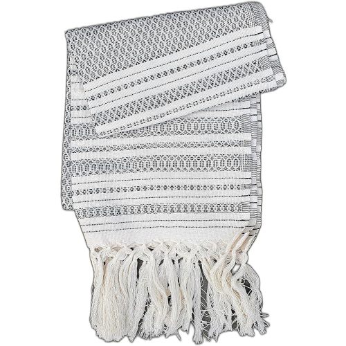 ALKIMIA INC Mexican Handmade Cotton Dotted Rebozo Shawl
