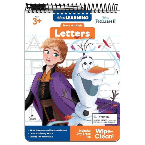 Disney Learning Frozen 2 Trace With Me Letters Tracing Books for Kids Ages 3-5, Preschool Upper- and Lowercase Letter Tracing Wipe Clean Workbook, Dry Erase Handwriting Practice Book for Kids, Pre K +