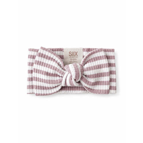 Violet Stripe / Ribbed Bow