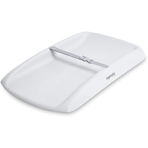 Ingenuity Comfy Clean Changing Pad, Waterproof EVA Foam, Easy-Wipe Cushion with Safety Strap & Non-Slip Bottom, Fits Standard 31 in x 17 in Tables, Newborn & Up