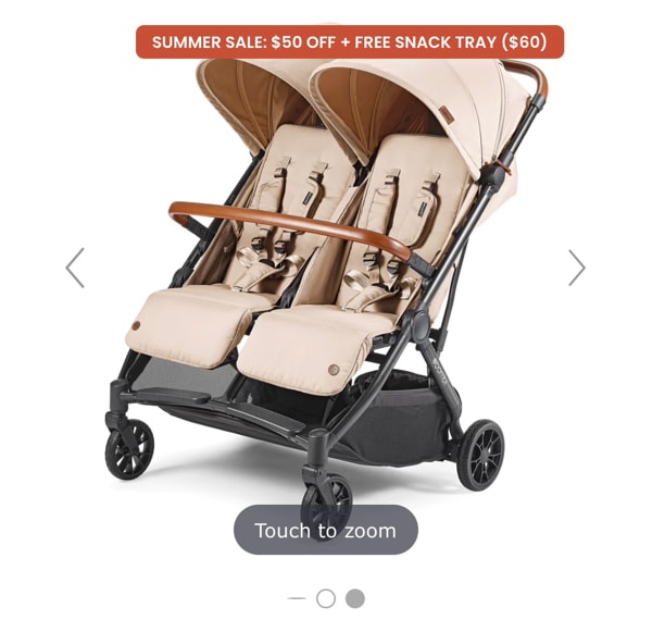 Bēbee Twin: Best Folding Double Stroller | Bēbee Twin V2