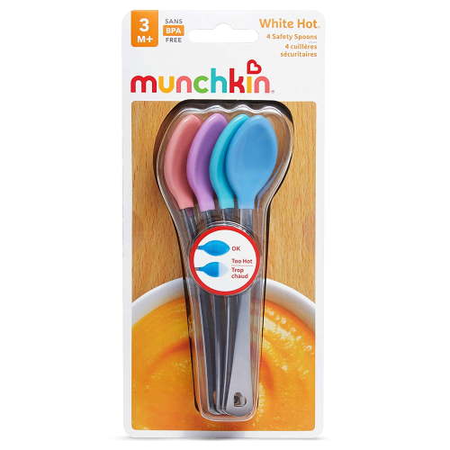 Munchkin White Hot Safety Spoons, 4 Ct (1 Pack)